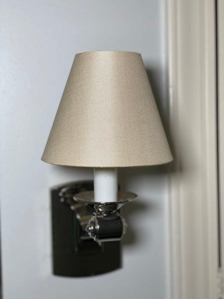 6” Sand Silk Hardback Sconce or Chandelier Shade - Lux Lamp Shades'