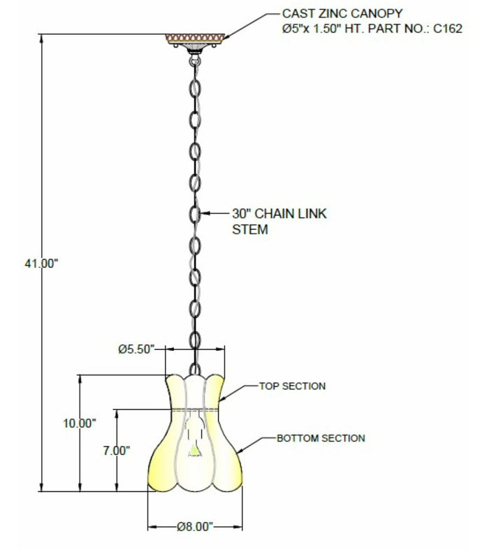 8" Mini Victorian Pendant Softback Lampshade - Lux Lamp Shades
