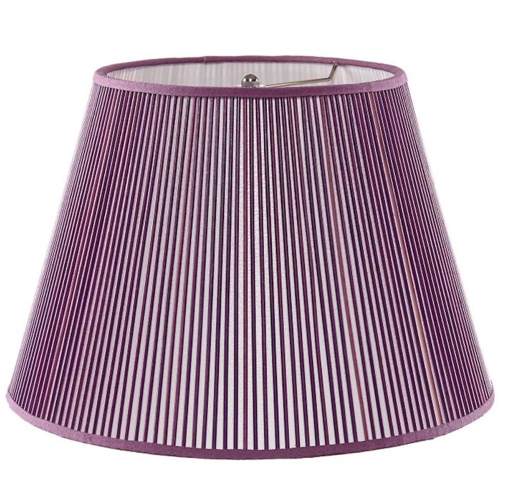 8" Solid Purple Stick Lamp Shade - (1) in stock and ready to ship - Lux Lamp Shades