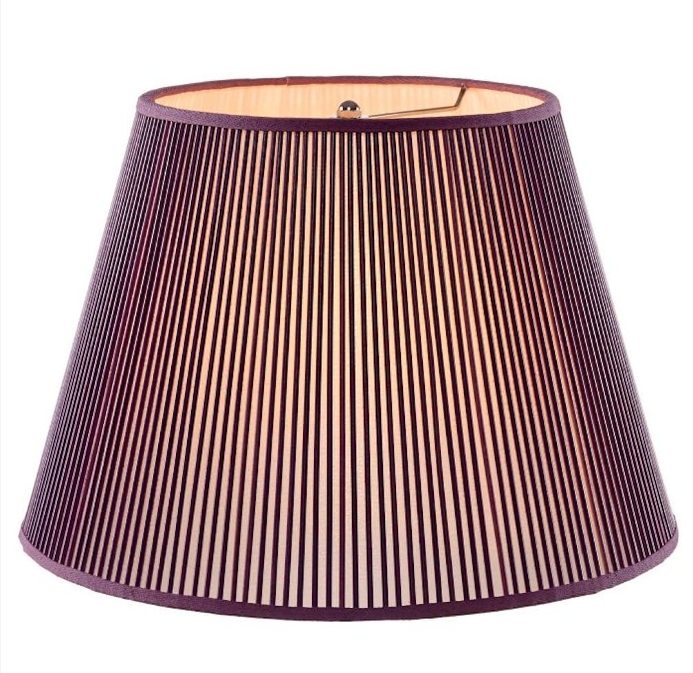 8" Solid Purple Stick Lamp Shade - (1) in stock and ready to ship - Lux Lamp Shades