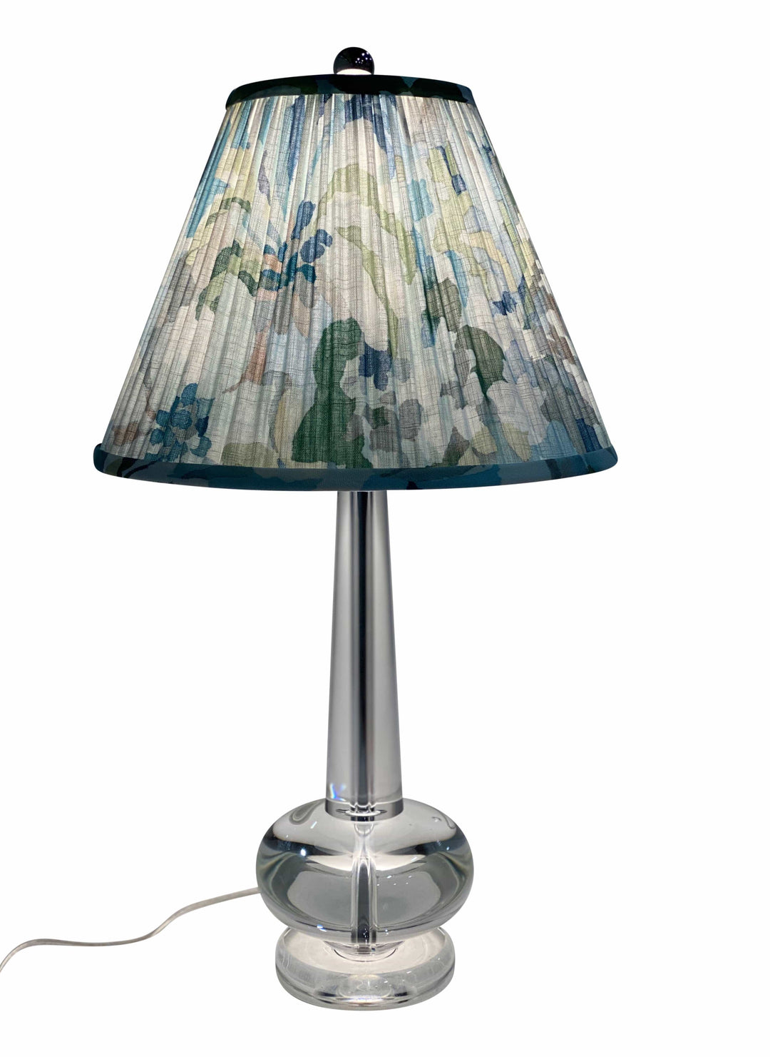 Abbey Lamp by WILDWOOD LAMPS with Custom Designer Shade by Lux