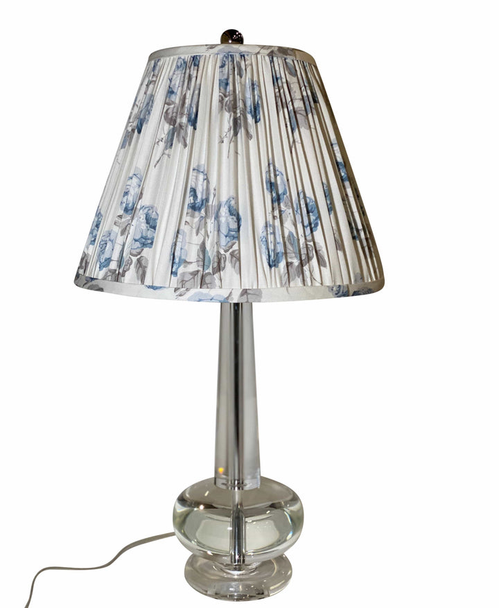 Abbey Lamp by WILDWOOD LAMPS with Custom Designer Shade by Lux