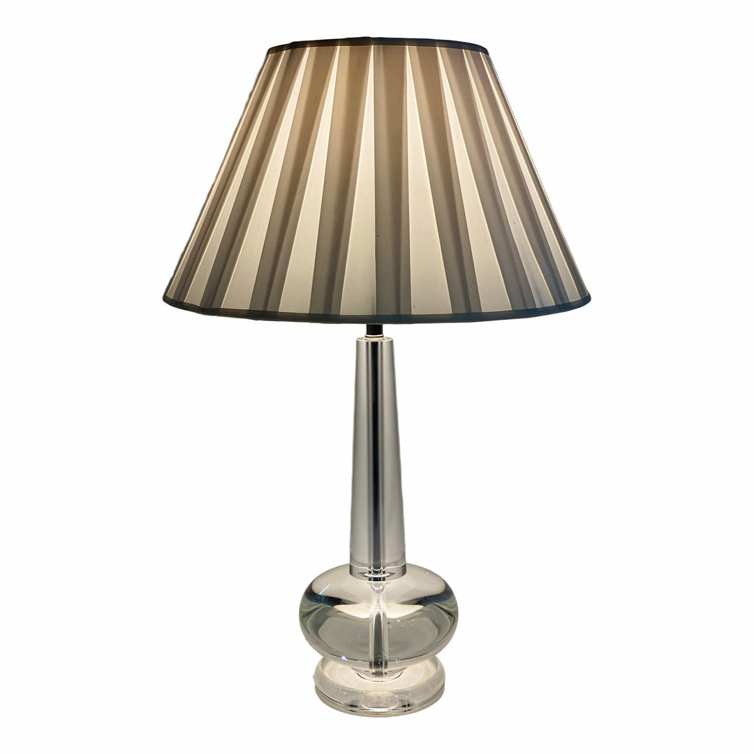 Abbey Lamp by WILDWOOD LAMPS with Custom Designer Shade by Lux