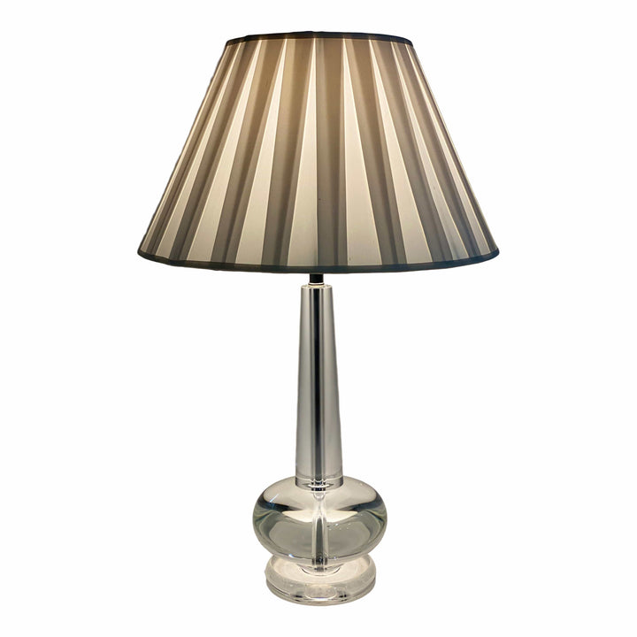 Abbey Lamp by WILDWOOD LAMPS with Custom Designer Shade by Lux