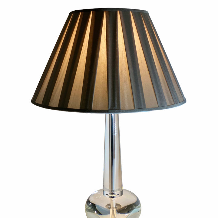 Abbey Lamp by WILDWOOD LAMPS with Custom Designer Shade by Lux