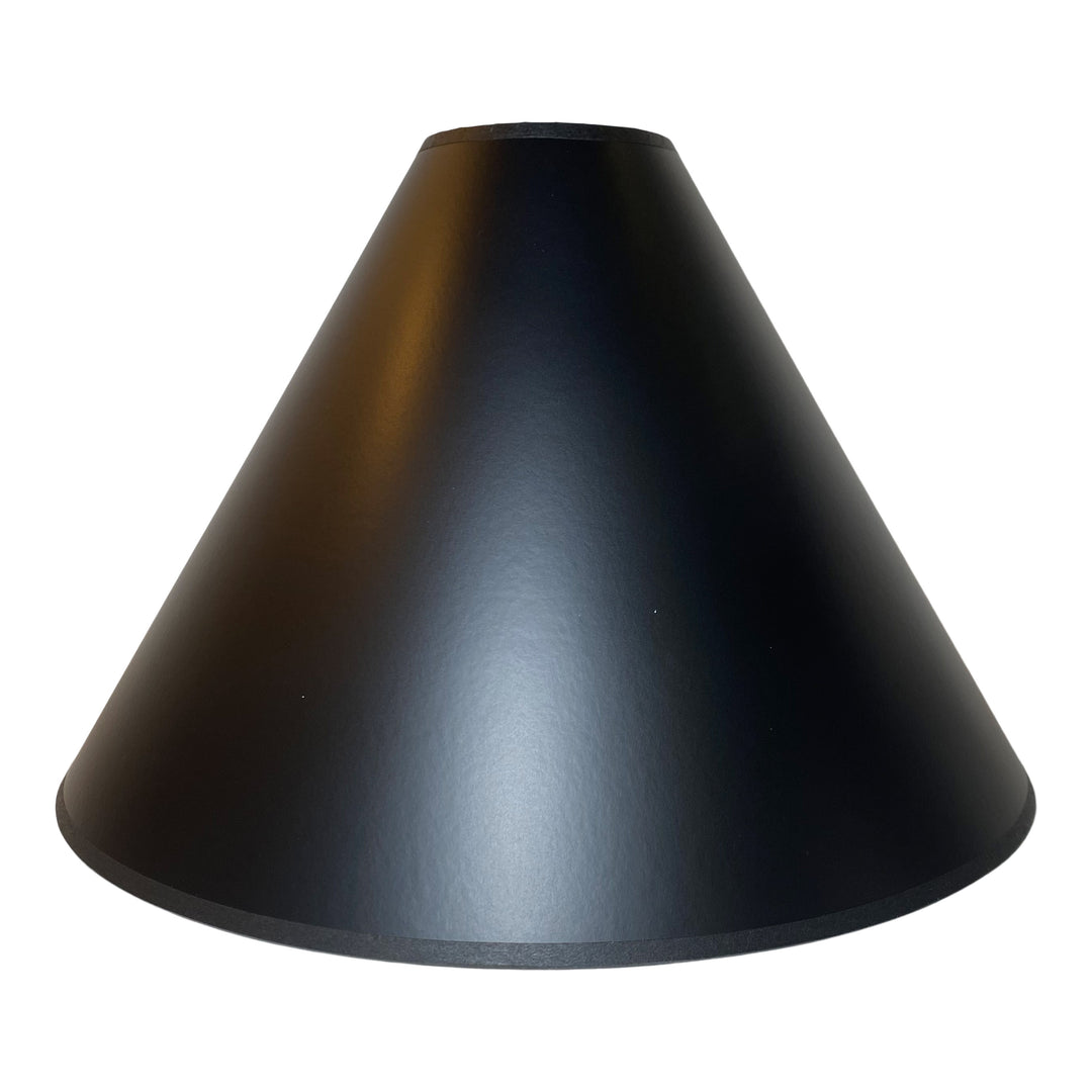 Black Paper With Silver Interior Empire Hard-Back Lamp Shade - Multiple Sizes + Custom Sizes