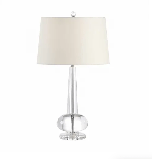 Abbey Lamp by WILDWOOD LAMPS with Custom Designer Shade by Lux