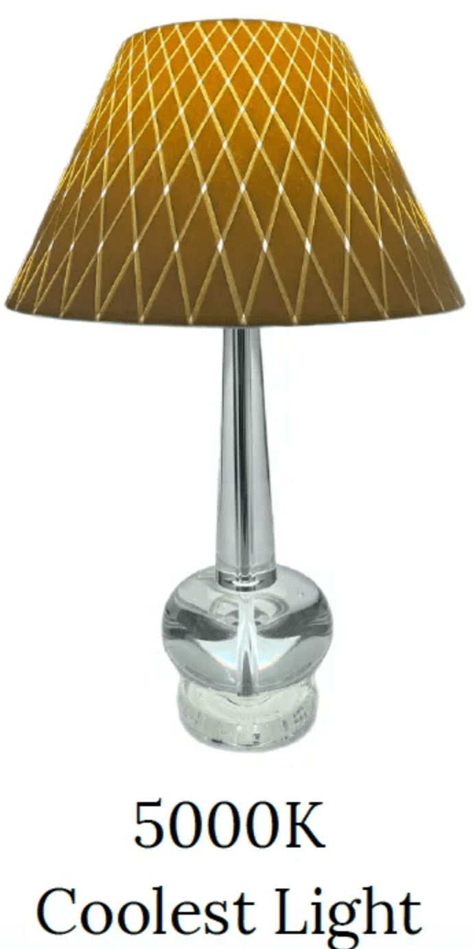 Adjustable 9 Watt Light Bulb - 5 Selectable Color Temperature Options - Lux Lamp Shades