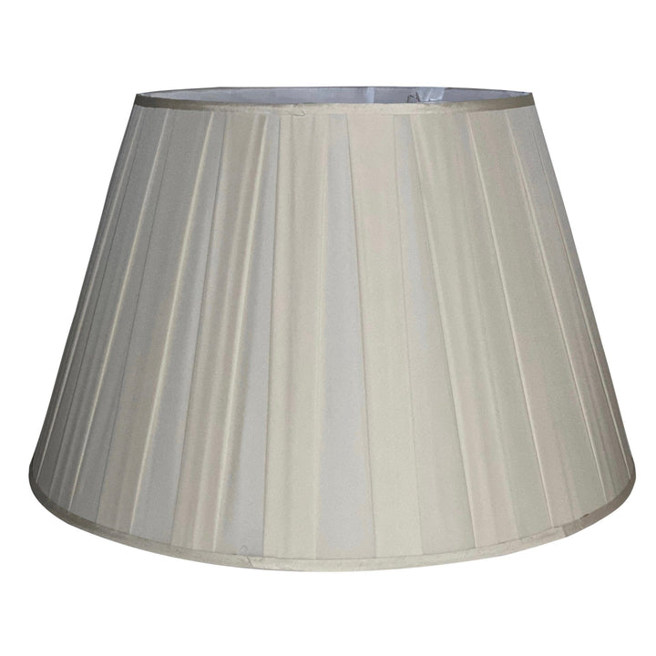 Almond Box Pleat Silk - Pembroke - 18" - Lux Lamp Shades