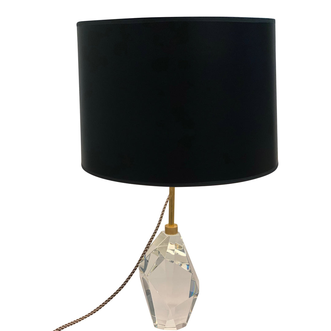 Black Paper with Gold interior Drum Hard-back Lamp Shade - Available in three sizes + CUSTOM SIZES - Lux Lamp Shades