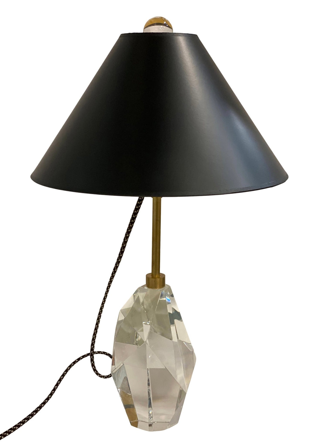 Black Paper with Tortoise Shell interior Empire Hard-back Lamp Shade - Multiple Sizes + CUSTOM SIZES - Lux Lamp Shades