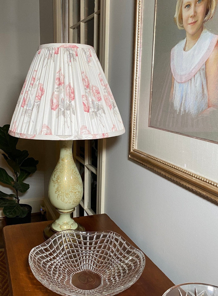 Bowood by Colefax and Fowler Gathered Lampshades - Lux Lamp Shades