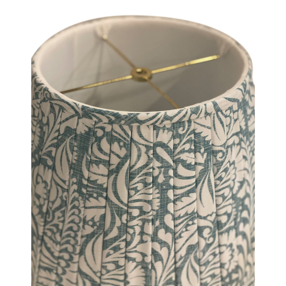 Box Pleat Empire Shade made with ANY Spoonflower Belgian linen - MADE TO ORDER - Ships in 3 weeks! - Lux Lamp Shades