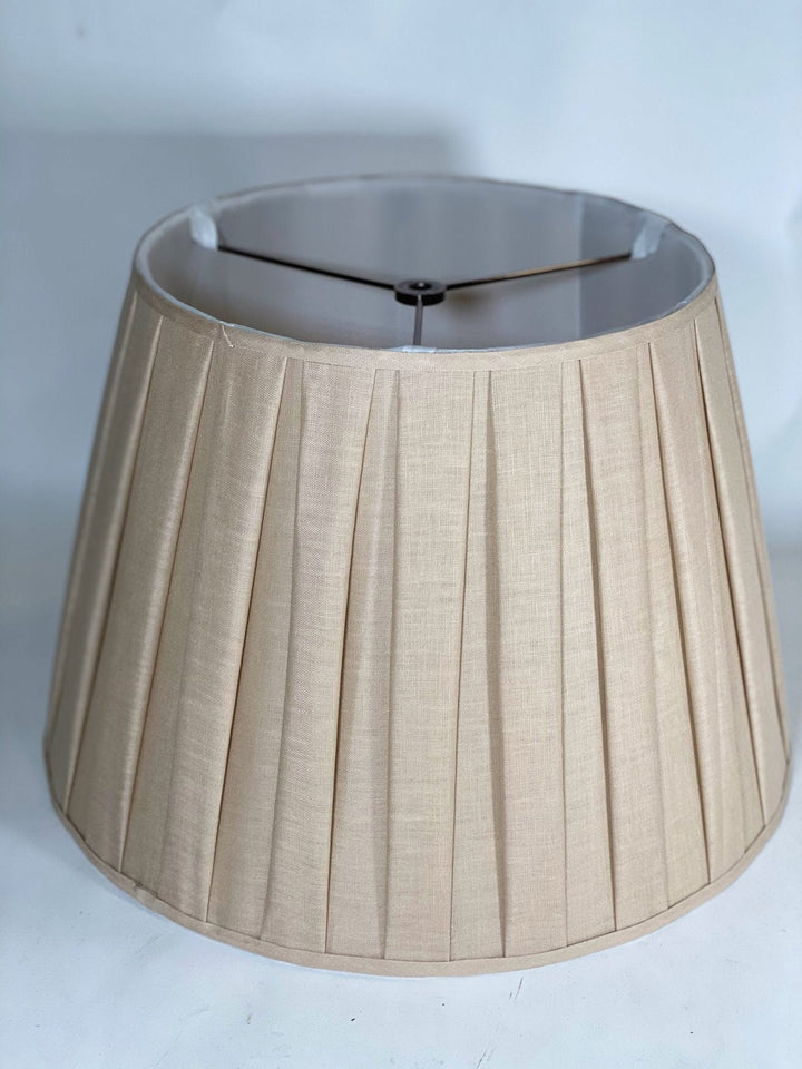 Box Pleat Linen Drum - Lux Lamp Shades