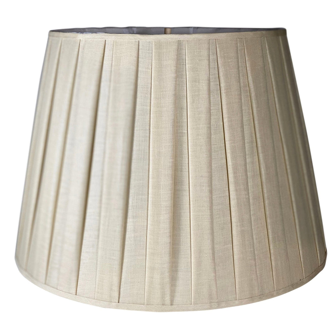 Box Pleat Linen Drum - Lux Lamp Shades