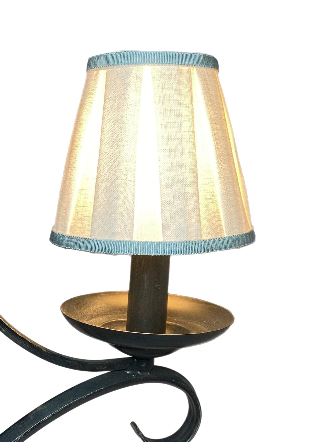 Box Pleat Linen - Empire Chandelier Shade - Available in Three Sizes + Add Custom Trim - Lux Lamp Shades