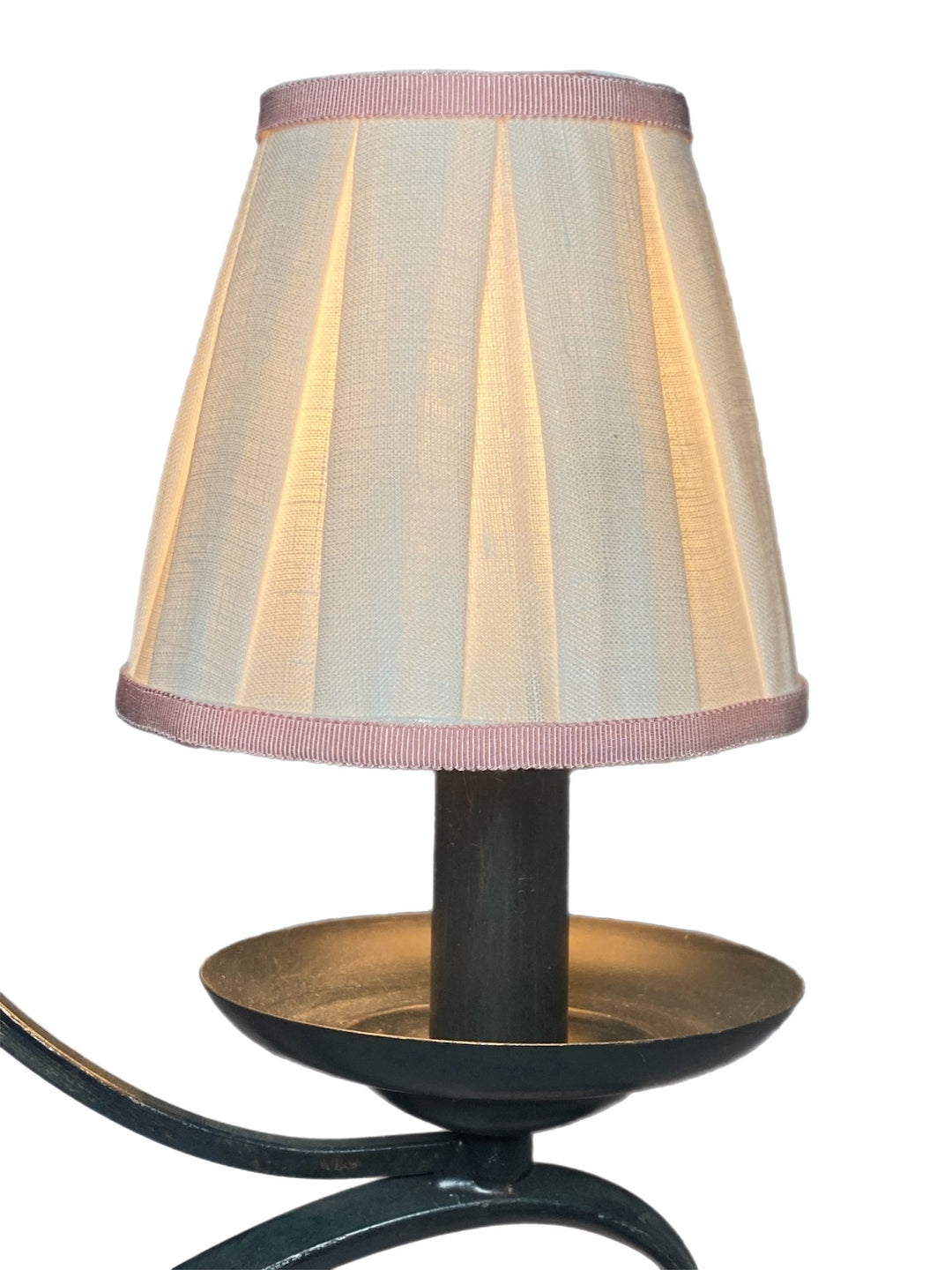 Box Pleat Linen - Empire Chandelier Shade - Available in Three Sizes + Add Custom Trim - Lux Lamp Shades
