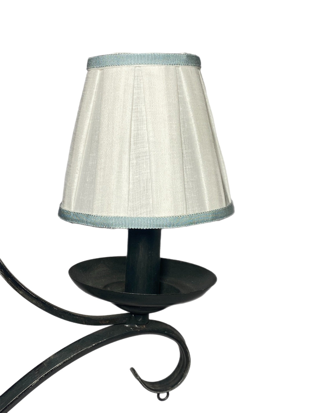 Box Pleat Linen - Empire Chandelier Shade - Available in Three Sizes + Add Custom Trim - Lux Lamp Shades