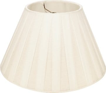 Box Pleat Linen Empire Lamp Shade - Available in Six Sizes + Add Custom Trim - Lux Lamp Shades