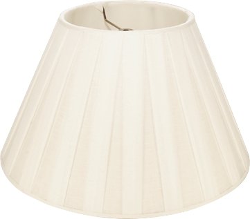 Box Pleat Linen Empire Lamp Shade - Available in Six Sizes + Add Custom Trim - Lux Lamp Shades