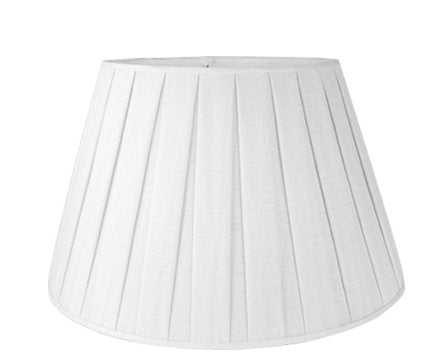 Box Pleat Linen Pembroke Lamp Shades Curated - Available in five sizes - Lux Lamp Shades