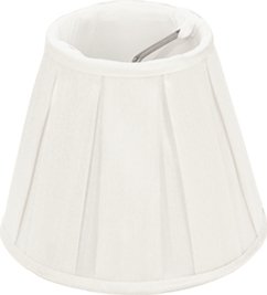Box Pleat Silk Chandelier Lamp Shade - Available in three sizes - Lux Lamp Shades