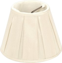 Box Pleat Silk Chandelier Lamp Shade - Available in three sizes - Lux Lamp Shades