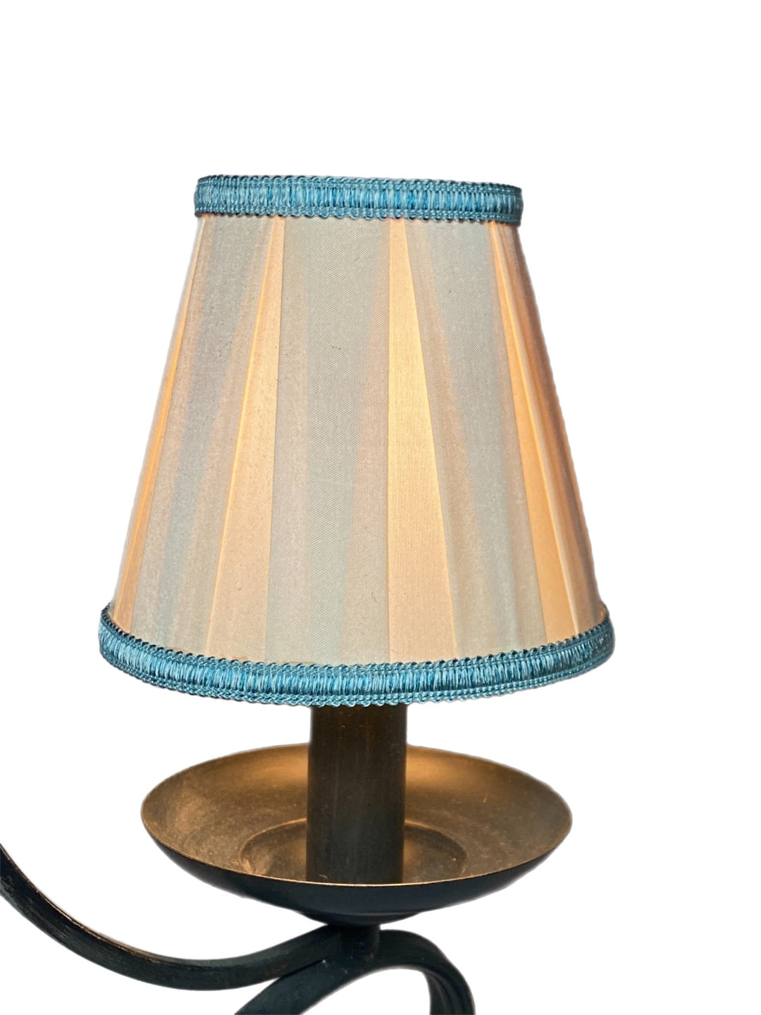 Box Pleat Silk Chandelier Lamp Shade - Available in Three Sizes + Add Custom Gimp - Lux Lamp Shades