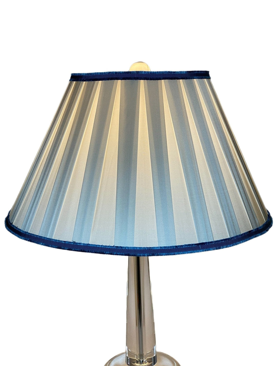 Box Pleat Silk Empire Lamp Shade - Available in Six Sizes + Add Silk Trim - Lux Lamp Shades