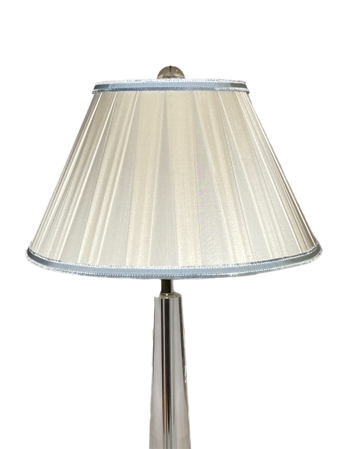 Box Pleat Silk Empire Lamp Shade - Available in Six Sizes + Add Silk Trim - Lux Lamp Shades