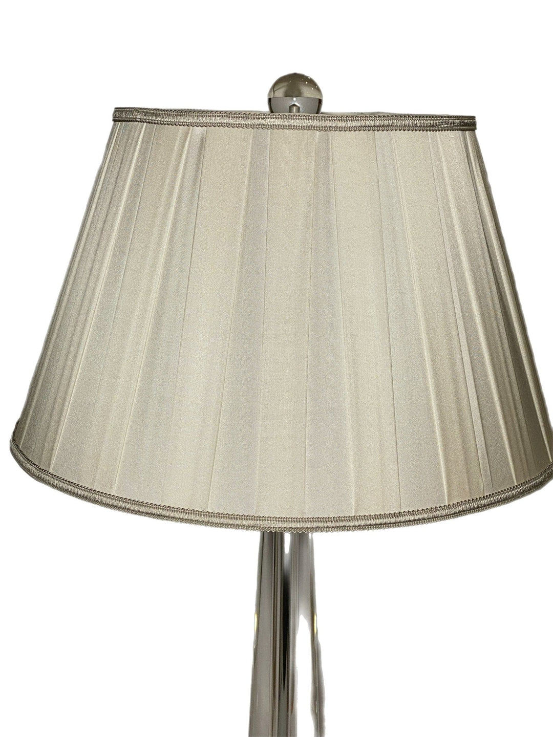 Box Pleat Silk - Pembroke Shape + Add Custom Gimp - Lux Lamp Shades