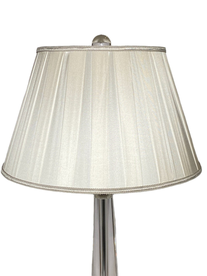 Box Pleat Silk - Pembroke Shape + Add Custom Gimp - Lux Lamp Shades