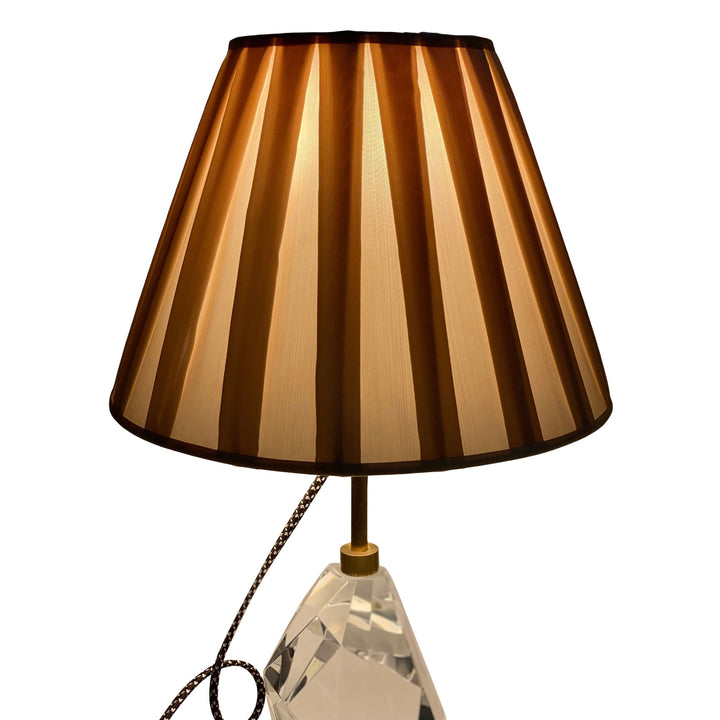 Box Pleat Silk Straw shade 14" base - Only (2) in stock - Lux Lamp Shades