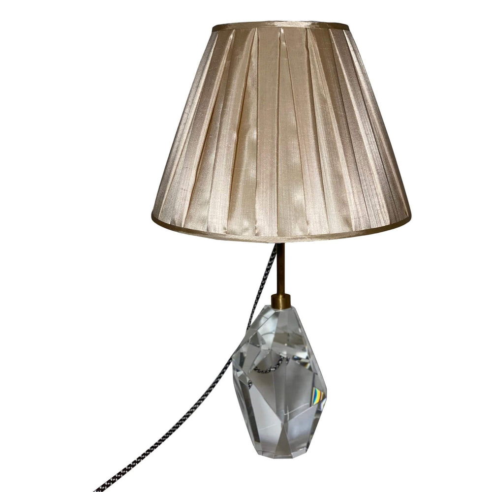 Box Pleat Silk Straw shade 14" base - Only (2) in stock - Lux Lamp Shades