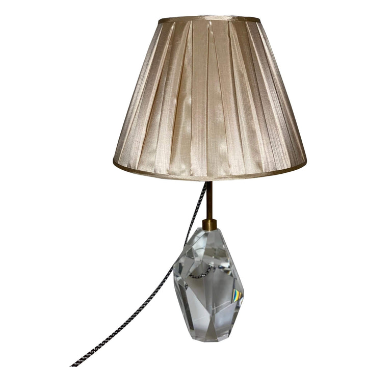 Box Pleat Silk Straw shade 14" base - Only (2) in stock - Lux Lamp Shades