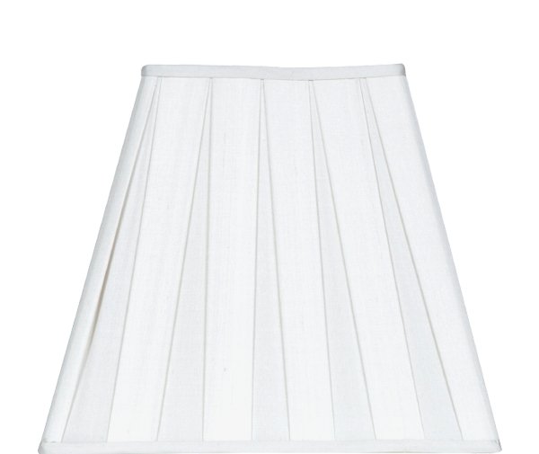Box Pleat Square Silk Lamp Shades - Available in two sizes - Lux Lamp Shades