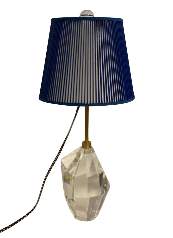 British Empire Stick Lamp shade - 10" Solid Blue (2) In Stock READY TO SHIP - Lux Lamp Shades