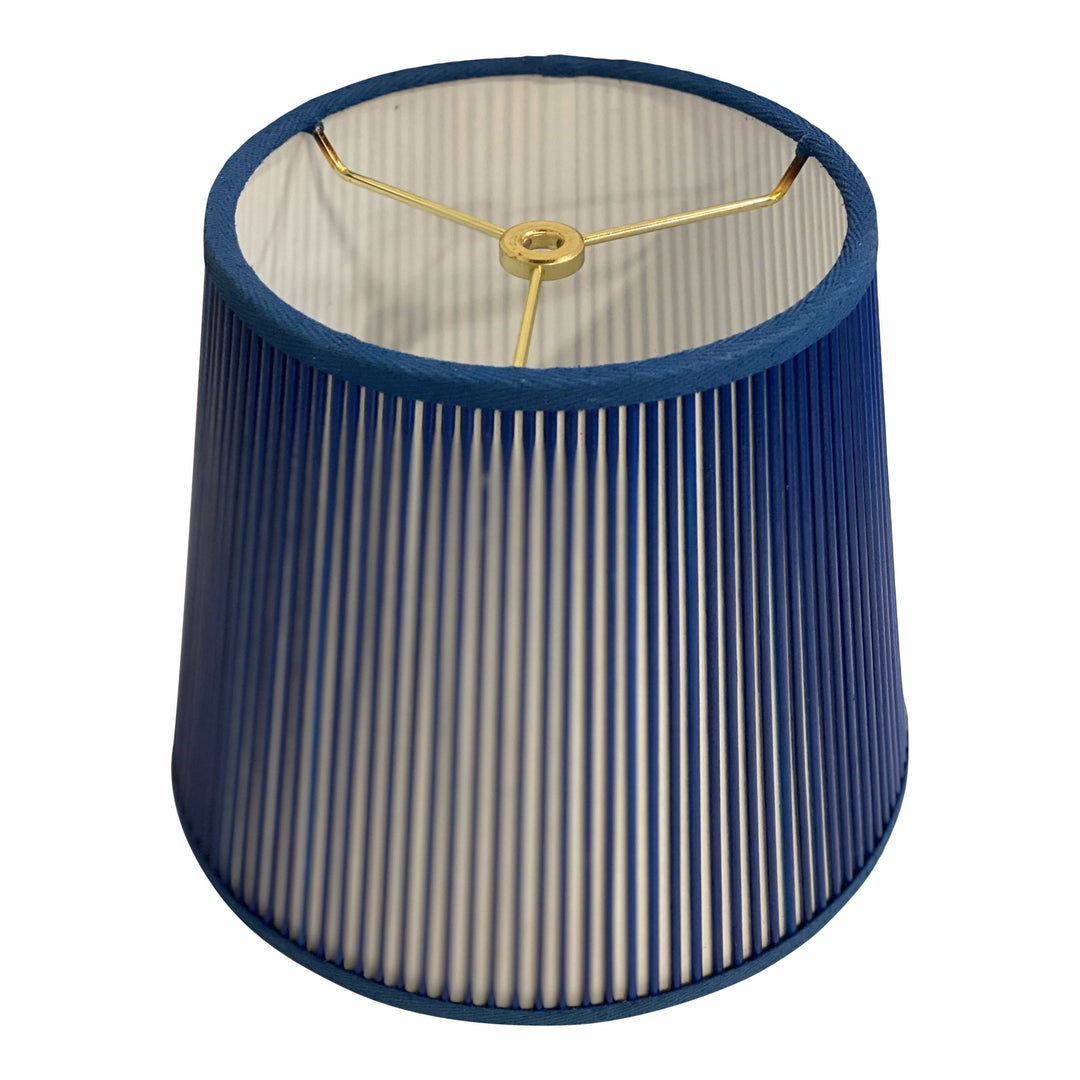 British Empire Stick Lamp shade - 10" Solid Blue (2) In Stock READY TO SHIP - Lux Lamp Shades