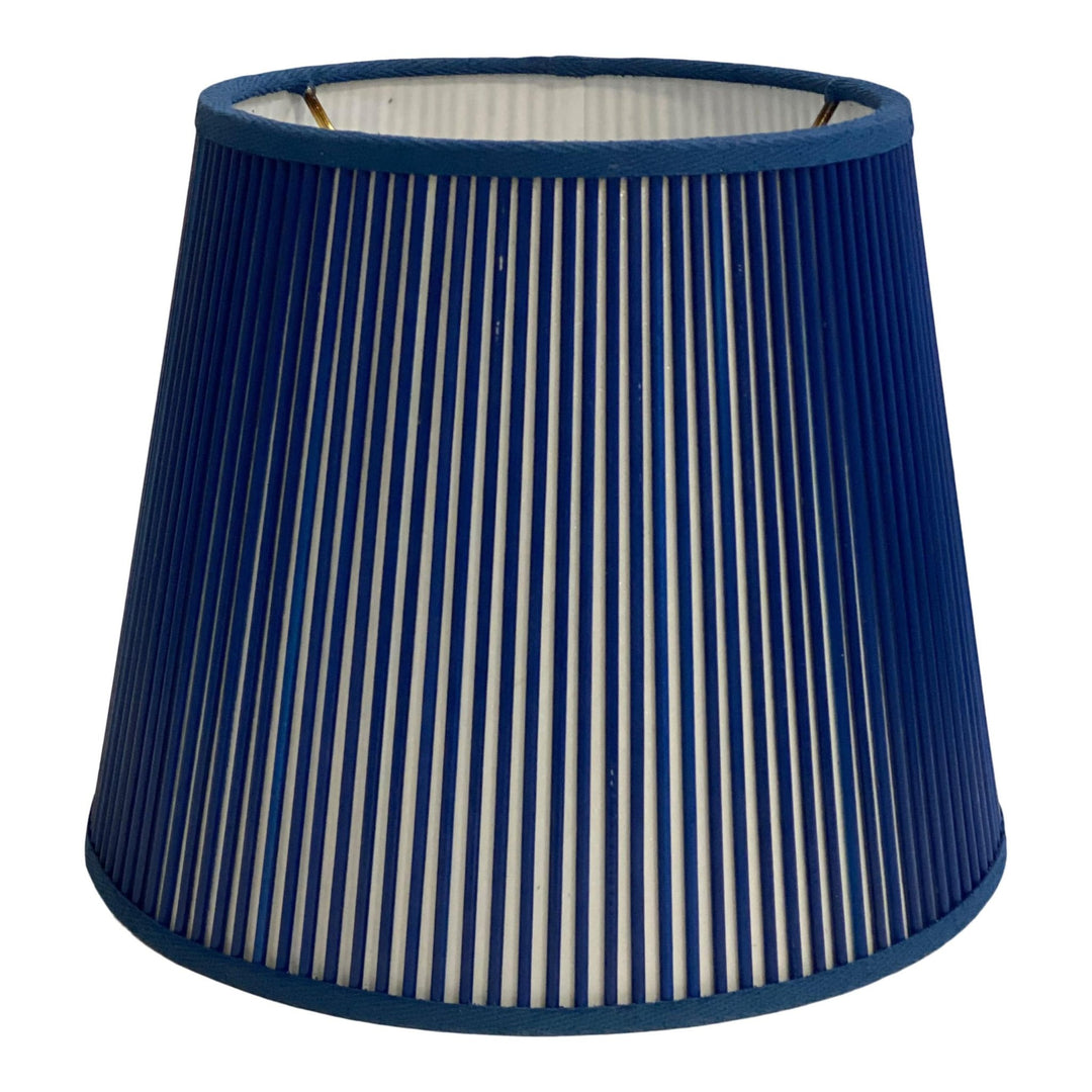 British Empire Stick Lamp shade - 10" Solid Blue (2) In Stock READY TO SHIP - Lux Lamp Shades
