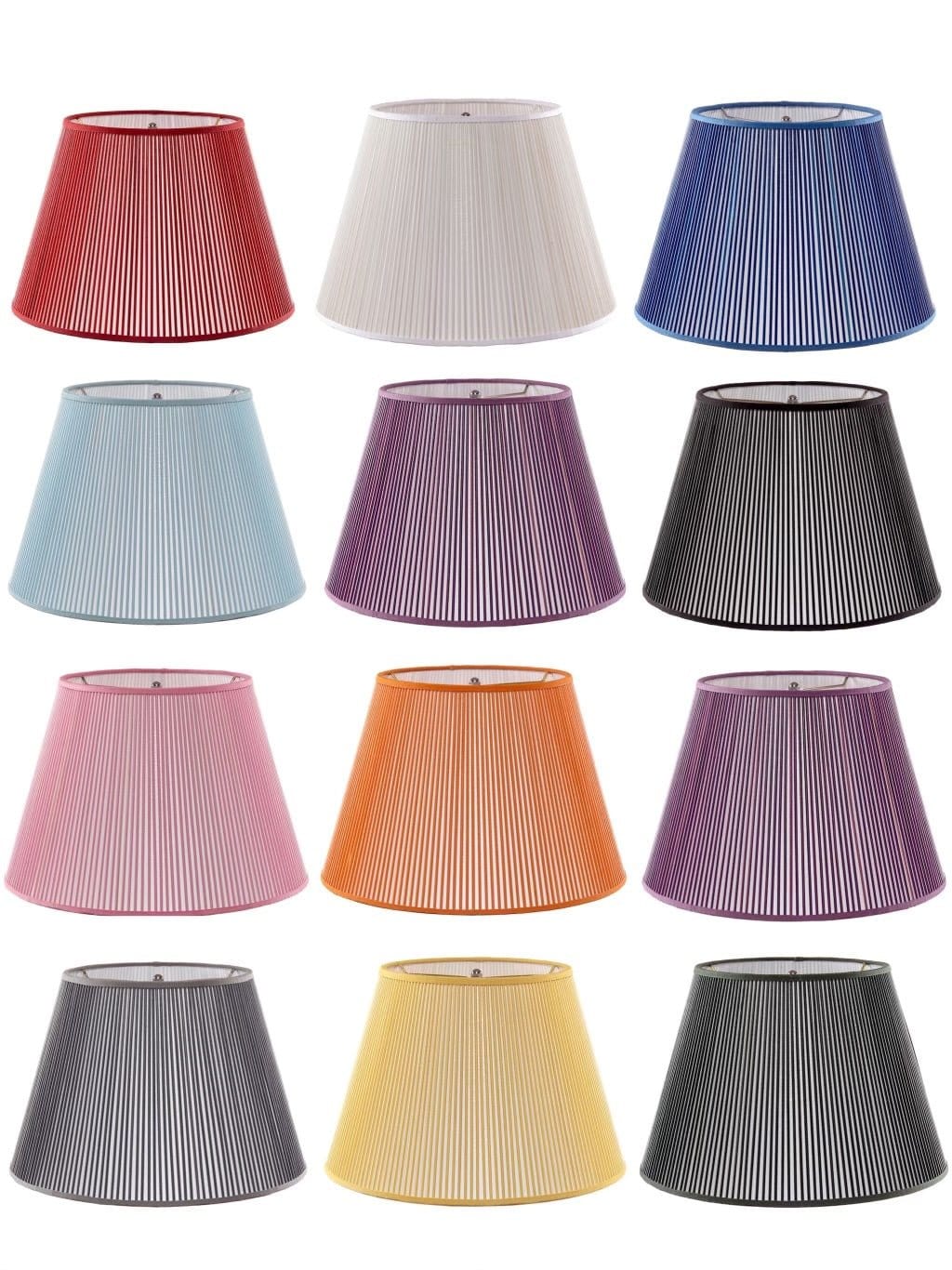 British Empire Stick Lamp Shade - 7 sizes and 14 colors - Lux Lamp Shades