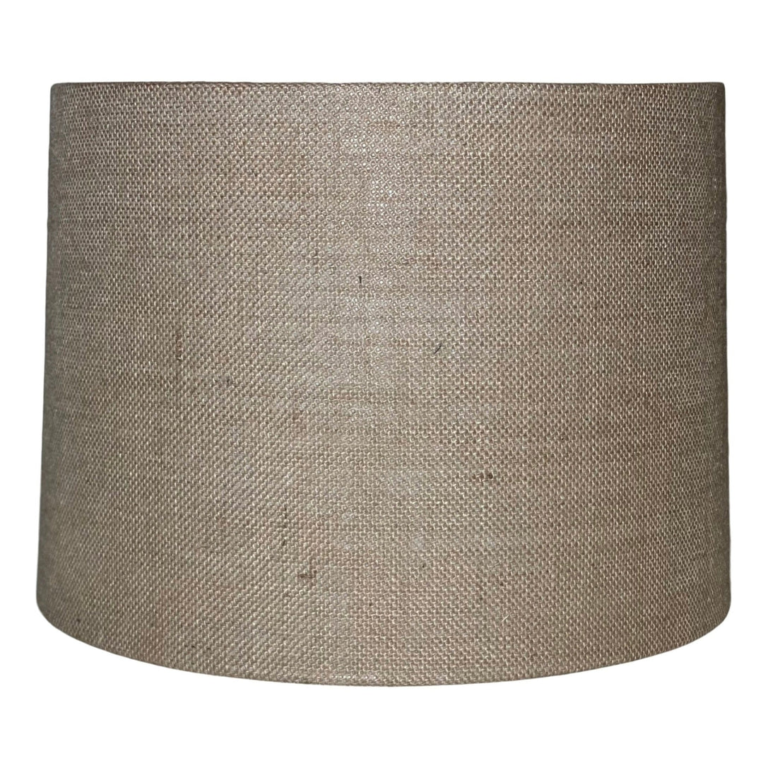 Burlap Drum Hard-back Lamp Shade - Available in three sizes - Lux Lamp Shades