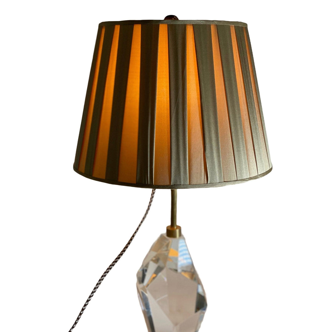 Caramel Box Pleat Silk Drum - Lux Lamp Shades