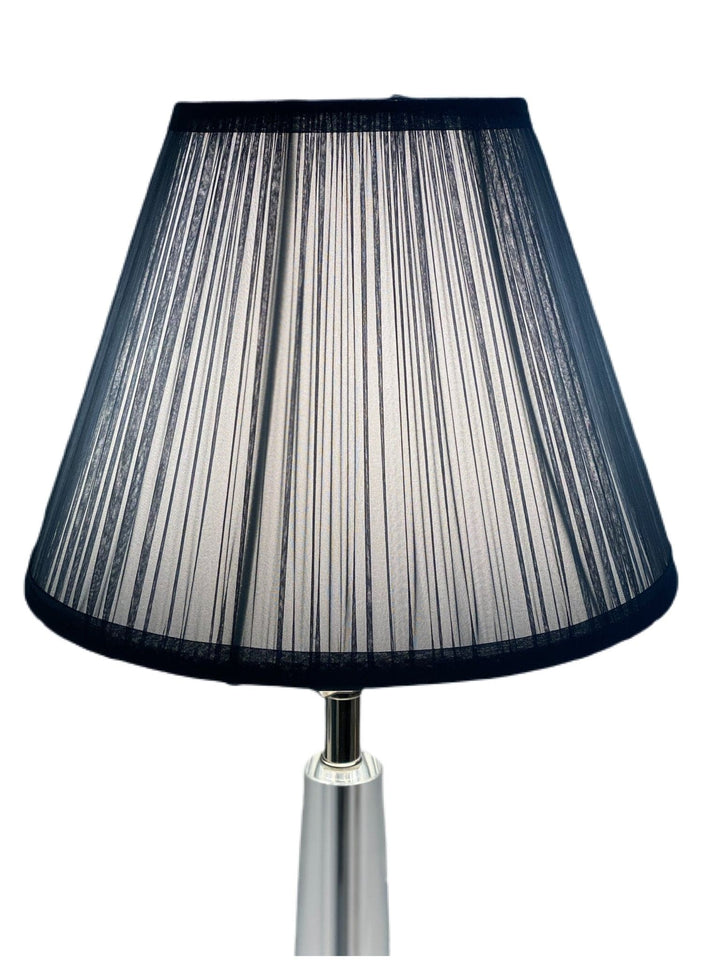 Chiffon Blue Gathered shade 12" base - Lux Lamp Shades
