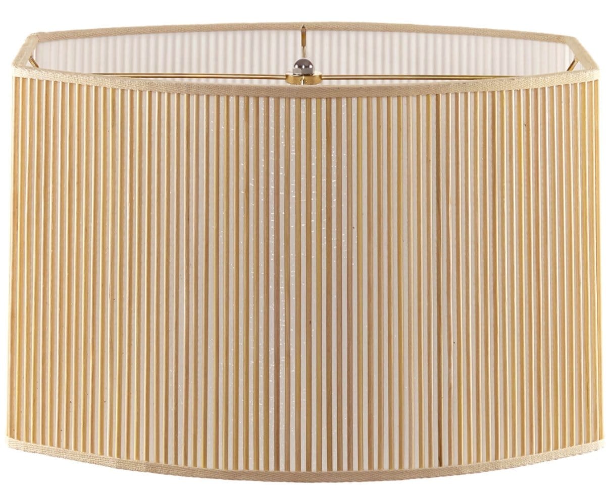 Oval linen lamp shade on sale