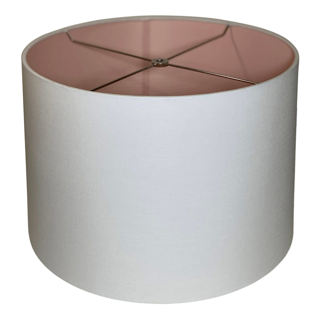 Colour By Lux - Linen Drum Harback Lamp Shade - Multiple color options - Lux Lamp Shades