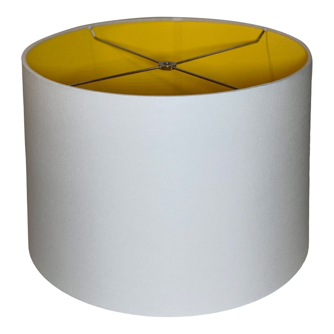 Colour By Lux - Linen Drum Harback Lamp Shade - Multiple color options - Lux Lamp Shades