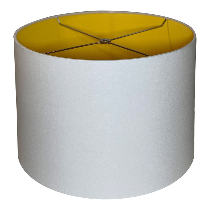 Colour By Lux - Linen Drum Harback Lamp Shade - Multiple color options - Lux Lamp Shades