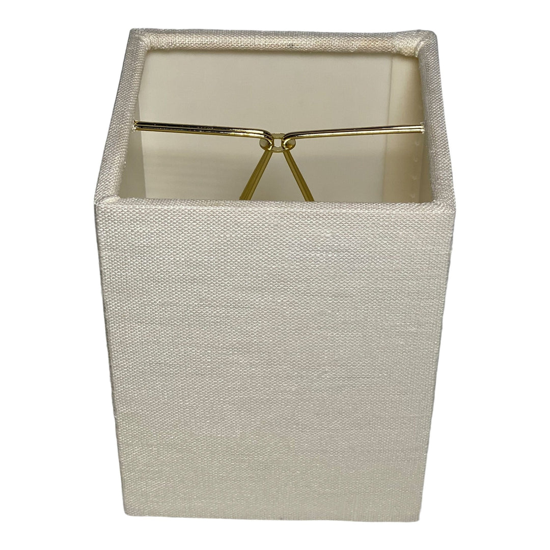 Cream linen 3.5" Square Sconce Shade - Lux Lamp Shades