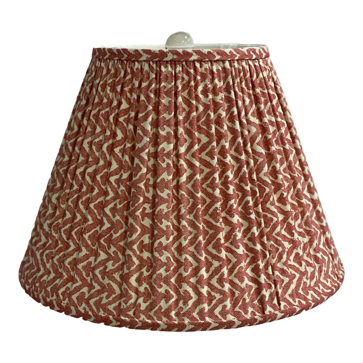 Custom Gathered Fermoie Fabric Empire Shades – 16" and 18" Bases - Lux Lamp Shades
