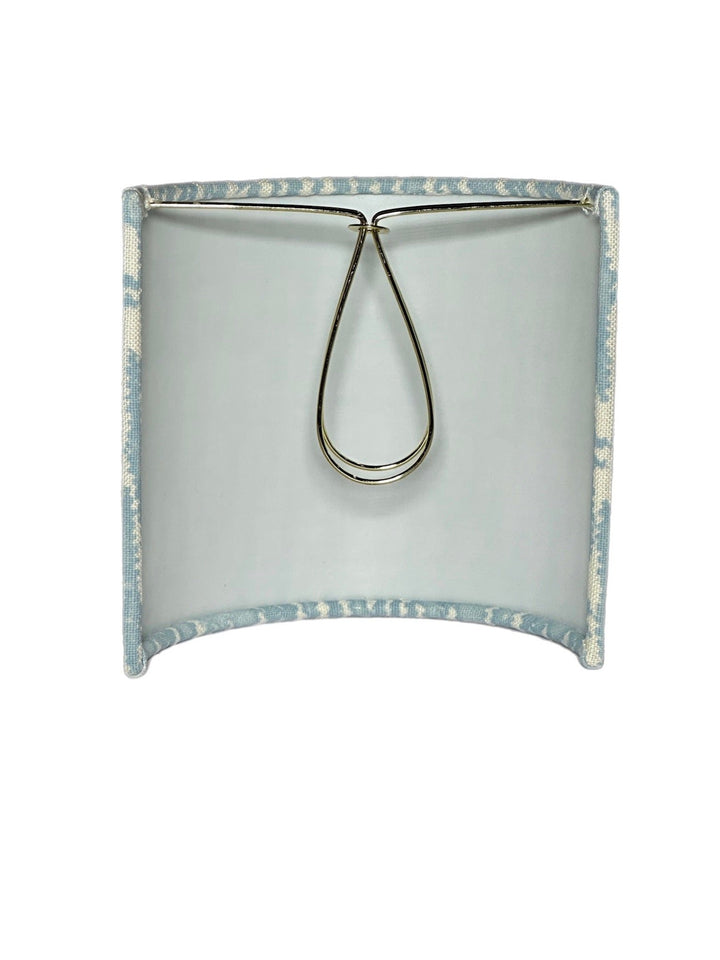 Custom Sconce Lamp Shade made with - 5" Half Drum with Candle Clip - (12 shades in stock) - Lux Lamp Shades